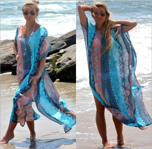 Falda Larga Estilo Túnica para Playa - Blusa Versátil para Mujer