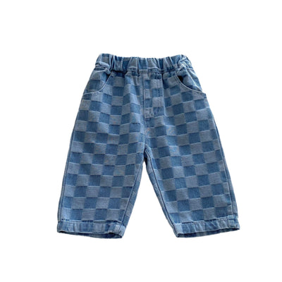 Pantalones Casuales a Cuadros para Niños - Estilo Versátil - Image 5
