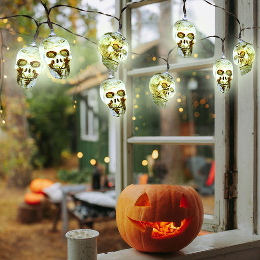 Guirnalda LED Calavera Explosión - Luz de Horror para Halloween