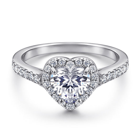 Anillo de Corazón en Plata 925 con Circonita - Elegancia y Brillo Duradero