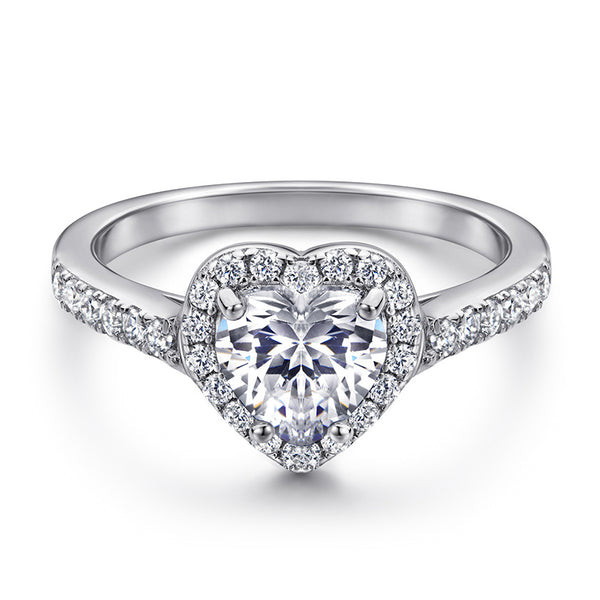 Anillo de Corazón en Plata 925 con Circonita - Elegancia y Brillo Duradero