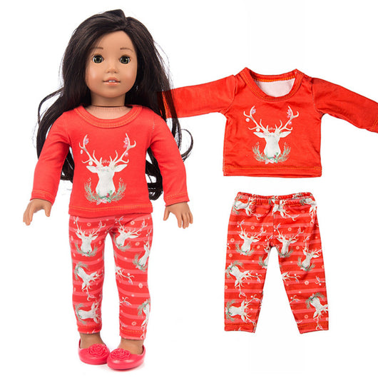 Traje de Alce Navideño para Muñecas Americanas de 18 Pulgadas - Image 7