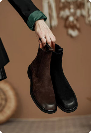 Botas Chelsea de Cuero Genuino Estilo Retro Británico para Mujer - Image 4