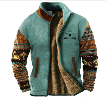 Sudadera Casual con Cierre Medio y Estampado para Hombre - Image 7