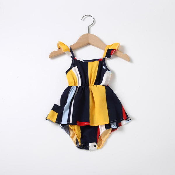 Body con Tirantes Estampado Cuello V para Mujer y Niña