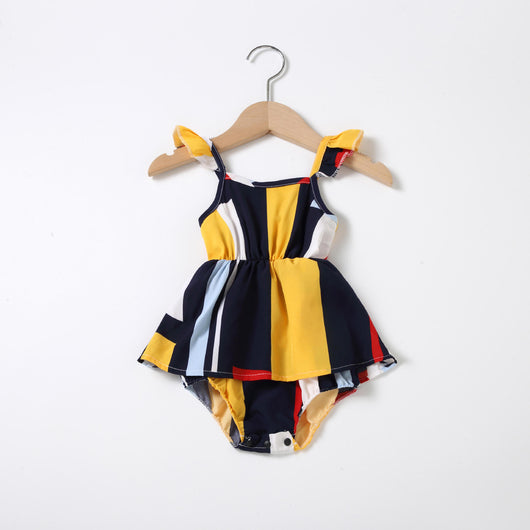 Body con Tirantes Estampado Cuello V para Mujer y Niña
