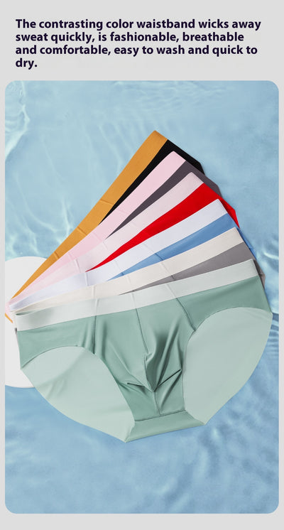 Calzoncillos Deportivos Ice Silk sin Costuras Efecto Piel Desnuda - Image 19
