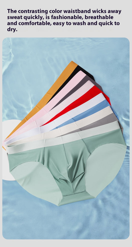 Calzoncillos Deportivos Ice Silk sin Costuras Efecto Piel Desnuda - Image 19