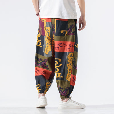 Pantalones Casuales Holgados Talla Grande Algodón Lino Estilo Chino - Image 6