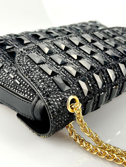 Clutch de Cristal Brillante con Cadena de Strass - Image 23