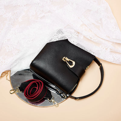 Bolso Mensajero de Cuero Premium para Mujer - Elegancia Minimalista - Image 3