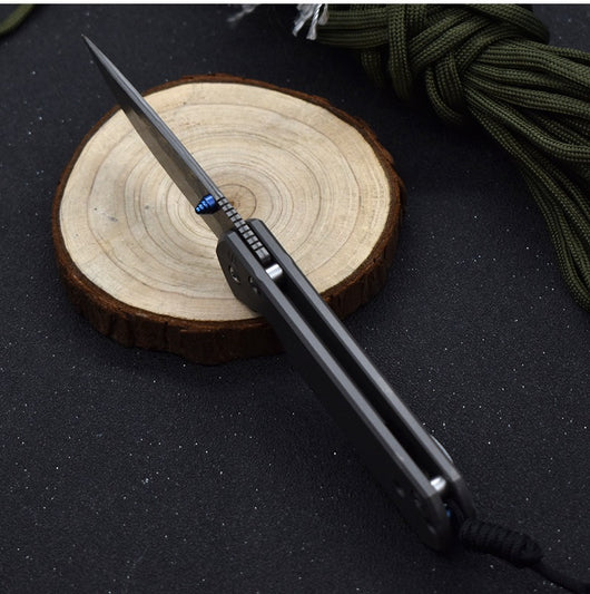 Cuchillo Plegable Damascus de Acero Damasco Premium - Image 16