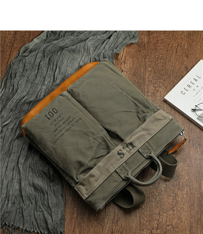 Mochila Estilo Retro Americana de Lona Desgastada para Hombre - Ideal para Aventuras al Aire Libre - Image 12