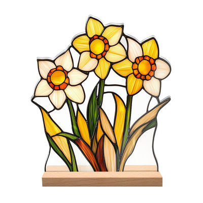 Adornos Decorativos Acrílicos con Efecto Cristal - Flores y Paisajes - Image 51