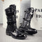 Bota Alta Hombre Estilo Coreano Moderno y Exclusivo