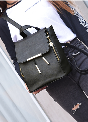 Mochila Escolar de Cuero PU para Adolescentes - Diseño Herald Fashion con Asa Superior - Image 8