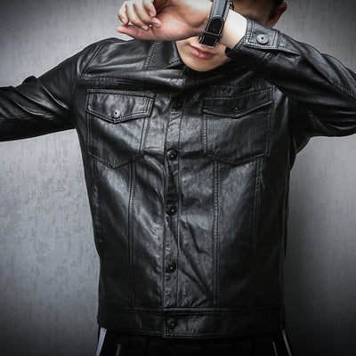 Chaqueta Biker Coreana para Hombre - Estilo Urbano y Moderno - Image 12