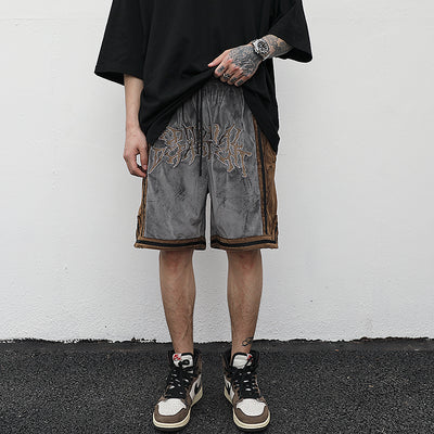 Shorts de Terciopelo con Detalles Bordados - Image 8