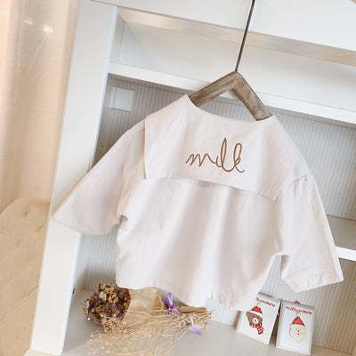 Camisa infantil con solapa grande y bordados - Image 27