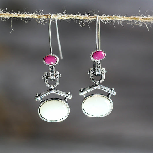 Aretes de Calcedonia y Amatista - Image 9