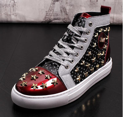 Zapatillas Altas Punk con Tachuelas - Estilo Casual Urbano - Image 10