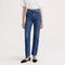 Jeans Rectos Azul Oscuro para Mujer - Estilo Simple y Versátil