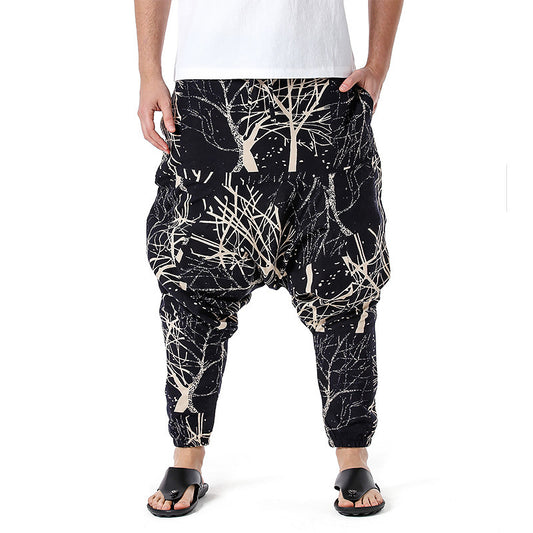Pantalones Harem Bohemios de Algodón para Yoga y Relajación