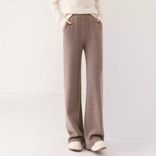 Pantalón de Punto Cintura Alta Grueso Multiuso - Image 4