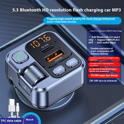 Receptor Bluetooth MP3 con Cargador Rápido para Auto - Image 6