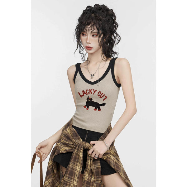 Camisola Retro Cuello V Estilo Hot Girl