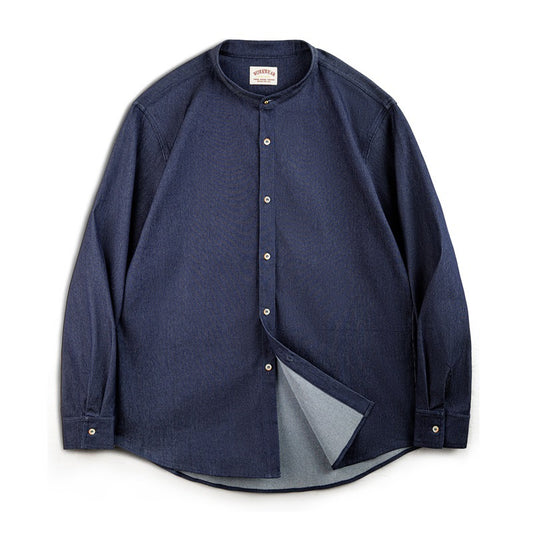 Chamarra Casual Cuello Redondo Manga Larga Retro para Hombre Otoño - Image 2