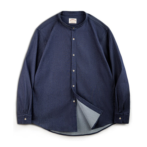 Chamarra Casual Cuello Redondo Manga Larga Retro para Hombre Otoño
