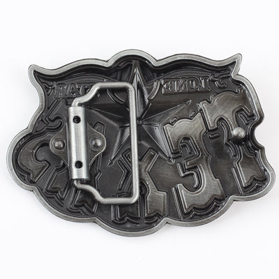 Cinturón de Cuero Estilo Vaquero con Hebilla Longhorn Texas 3.8cm - Image 17