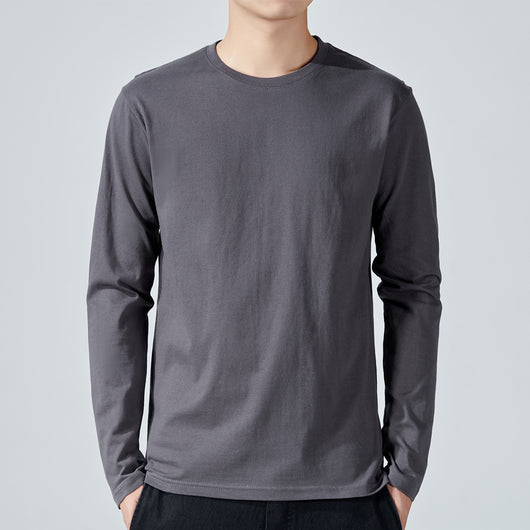Camiseta Manga Larga Básica de Algodón para Hombre - Image 8