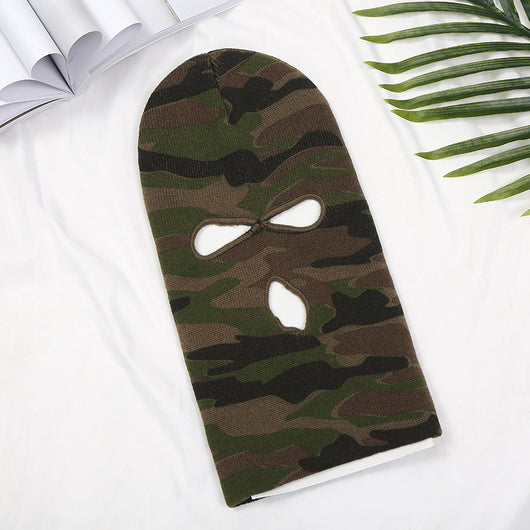 Gorro de Punto Camuflado con Tres Agujeros para Hombre - Image 10