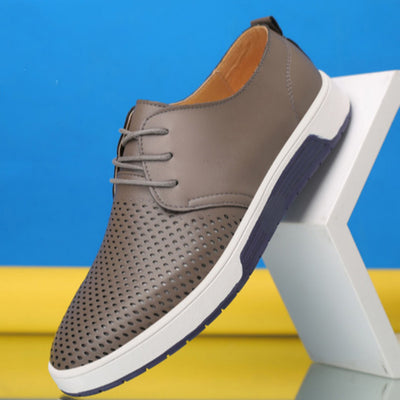 Zapatos de Cuero Perforado para Hombre - Diseño Moderno y Transpirable - Image 4