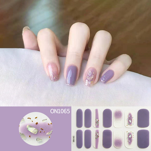 Stickers de Uñas Mariposa Floral con Efecto Láser Bronceado - Image 7