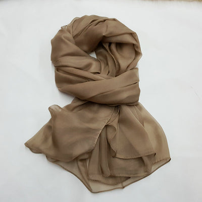 Pañuelo de Seda Elegante Liso para Mujer - Todas las Estaciones - Image 6