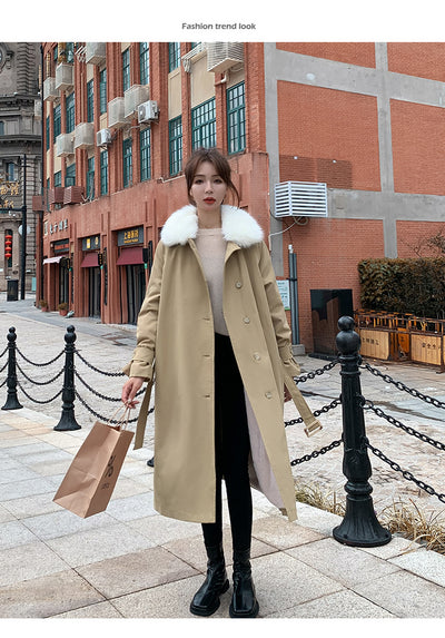 Chaqueta Abrigo Impermeable de Piel de Conejo y Algodón para Mujer - Image 22