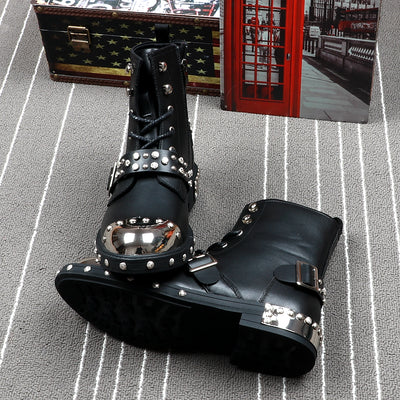 Botas Martin Punta Redonda con Tachuelas para Hombre - Image 9