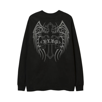Playera de Manga Larga con Estampado de Cruz para Hombre - Image 21