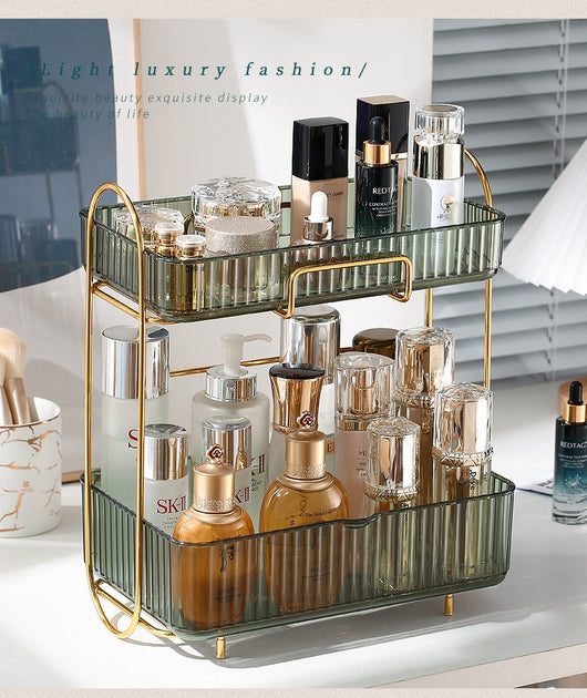Organizador de Cosméticos y Accesorios de Baño con Estantes Dobles - Image 17