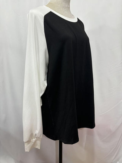 Camiseta Manga Larga Combinada Casual Cuello Redondo Multiuso - Image 10