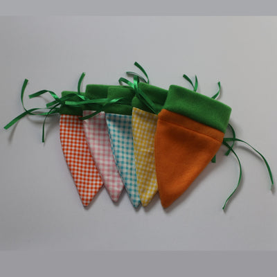 Bolsa de Regalo Pascual con Diseño de Zanahoria y Cordón Ajustable - Image 3