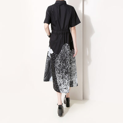 Blusa Corta con Lazo y Falda Midi Cintura Alta - Image 4