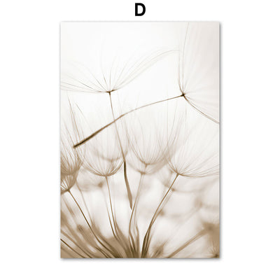 Cuadro Decorativo Flores Silvestres en Lienzo - Diente de León Blanco para Sala - Image 2