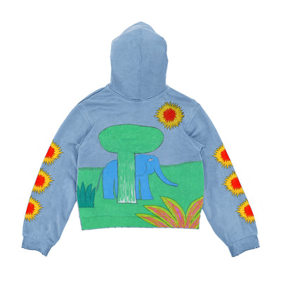 Sudadera con Capucha Estampado Pareja Impresionista Estilo Cartoon - Image 7