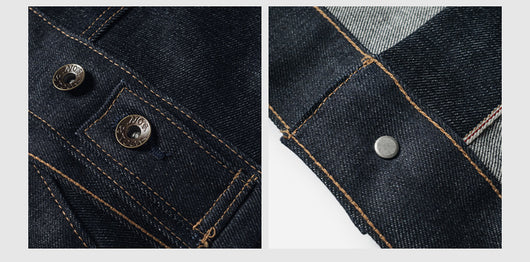 Chaqueta Casual de Mezclilla Raw Wash Multiuso para Hombre - Image 7
