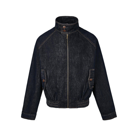 Chaqueta Denim Azul Profundo con Cierre para Hombre - Primavera Verano - Image 6