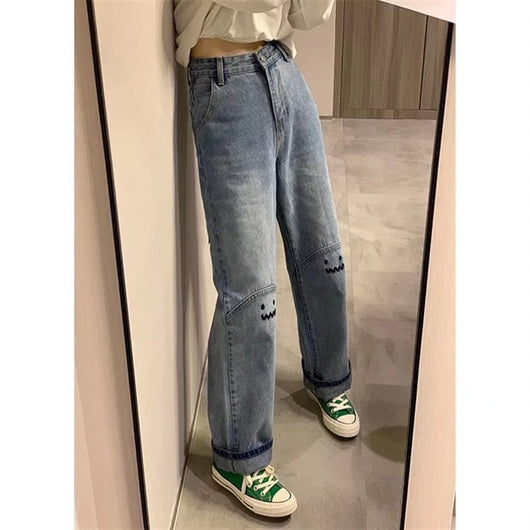 Pantalones Rectos de Cintura Alta y Pierna Ancha para Primavera Verano - Image 8